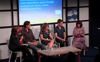 Anne Donovan, Kirstin Innes, Allan Radcliffe and Jason Donald (2010 event)