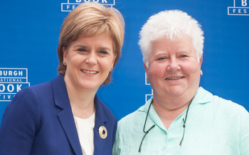 Val McDermid with Nicola Sturgeon (2015 Event)