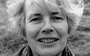 Elizabeth Laird reading Red Wolves in the Mist