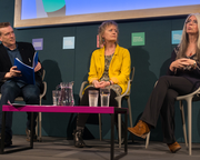 Musicians Evelyn Glennie and Sally Beamish in Conversation with David Mitchell at the Book Festival