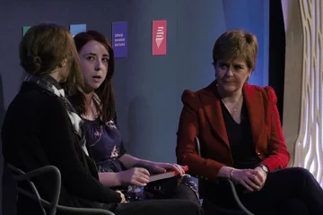 Heather McDaid & Nicola Sturgeon with Elif Shafak (2017 Event)