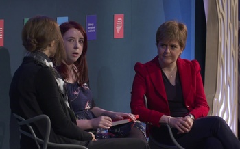 Heather McDaid & Nicola Sturgeon with Elif Shafak (2017 Event)