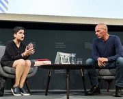 Yanis Varoufakis with Shami Chakrabarti (2018 Event)