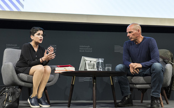 Yanis Varoufakis with Shami Chakrabarti (2018 Event)