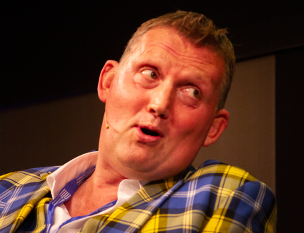 Rugby star and MND campaigner Doddie Weir receives a standing ovation at the Book Festival 