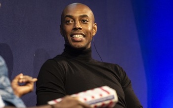 Casey Gerald talks to DeRay Mckesson at the Edinburgh International Book Festival