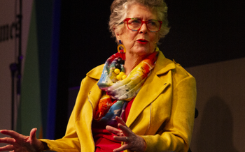 Prue Leith at the Edinburgh International Book Festival