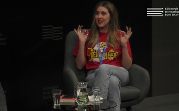 Gina Martin at the Edinburgh International Book Festival