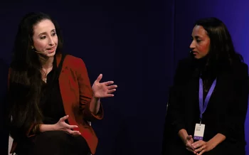 Nayrouz Qarmout talks to Esa Aldegheri at the Edinburgh International Book Festival