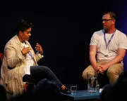 Kit de Waal with Damian Barr at the Edinburgh International Book Festival