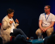 Kit de Waal with Damian Barr at the Edinburgh International Book Festival