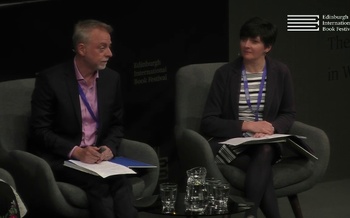 Philip Long & Joanna Norman at the Edinburgh International Book Festival