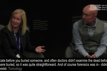 Ambrose Parry (Chris Brookmye & Marisa Haetzman) at the Edinburgh International Book Festival