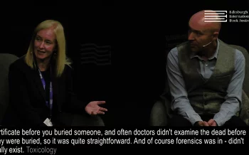 Ambrose Parry (Chris Brookmye & Marisa Haetzman) at the Edinburgh International Book Festival