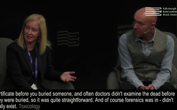 Ambrose Parry (Chris Brookmye & Marisa Haetzman) at the Edinburgh International Book Festival