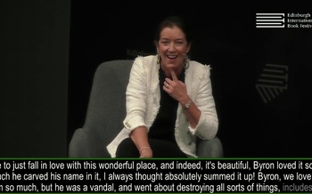Victoria Hislop speaks with James Runcie at the Edinburgh International Book Festival