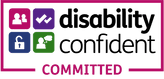 Disability Confident Committed logo