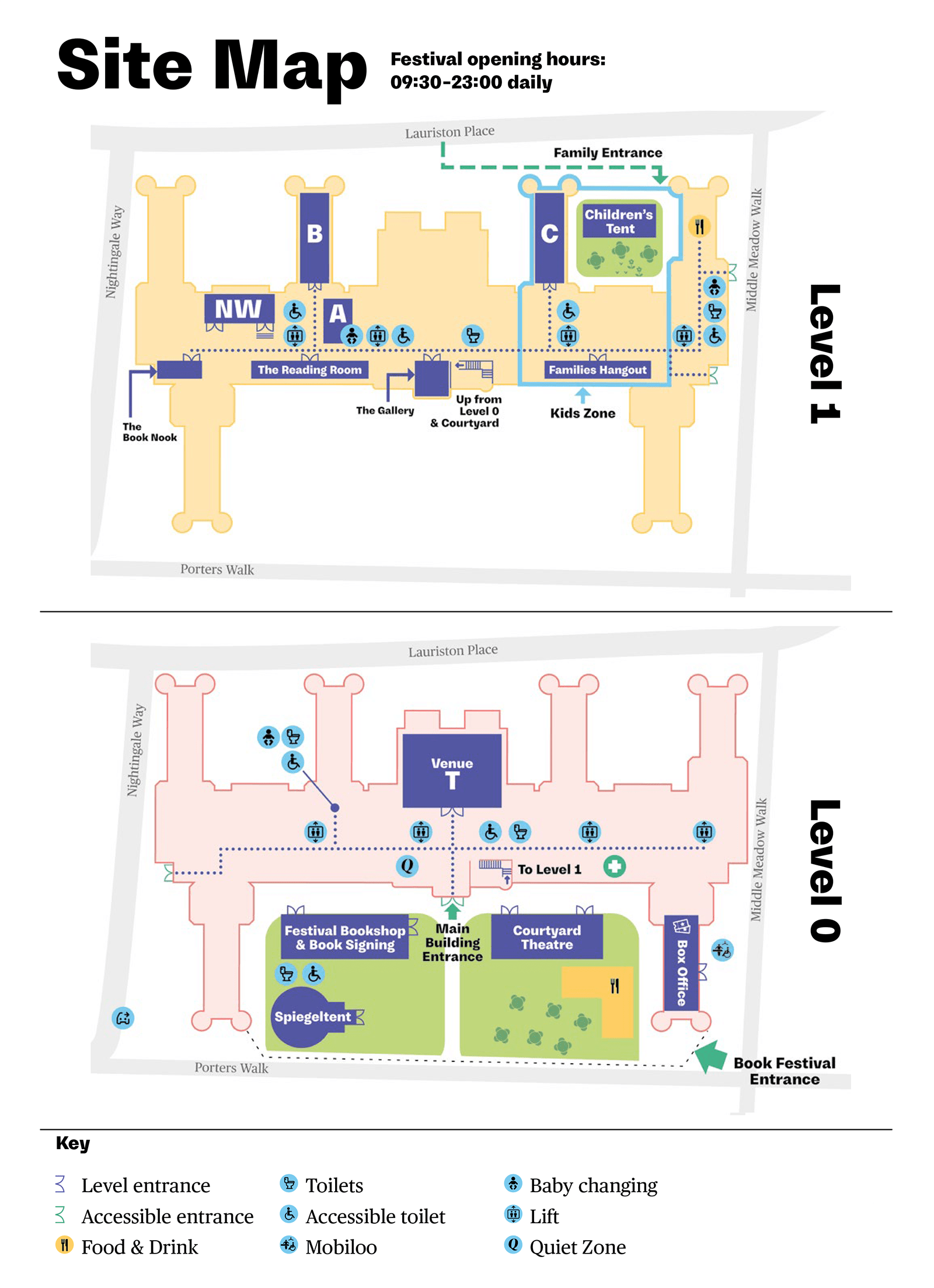 Site Map Book Festival at Edinburgh Futures Institute in 2025