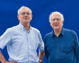 Frank Close with Peter Higgs (2012 event)
