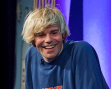 Tim Burgess with Ian Rankin (2013 event)