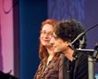 Neil Gaiman with Audrey Niffenegger (2011 event)